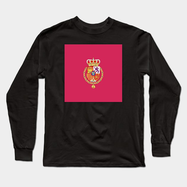 The Royal Standard of Spain Long Sleeve T-Shirt by Wickedcartoons